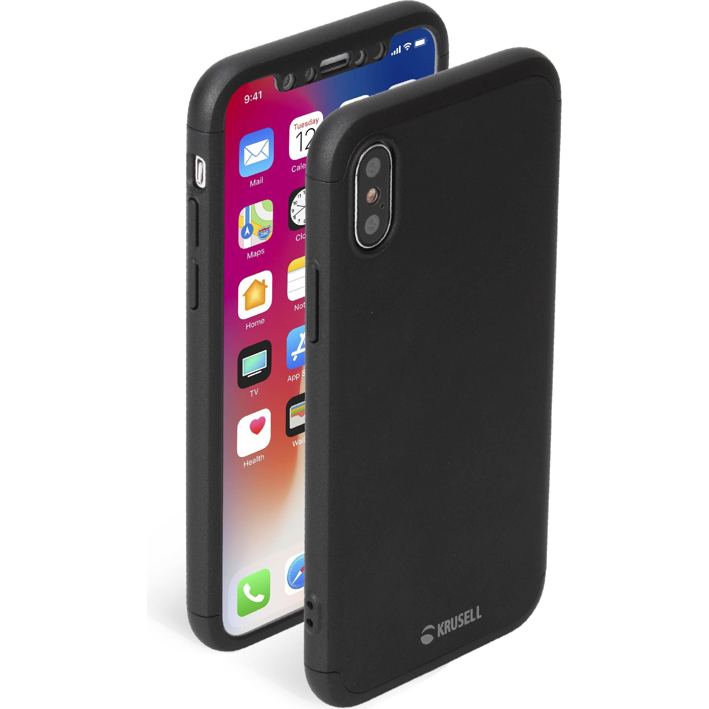 Krusell Arvika (Apple iPhone XS Max), Smartphone Hülle, Schwarz