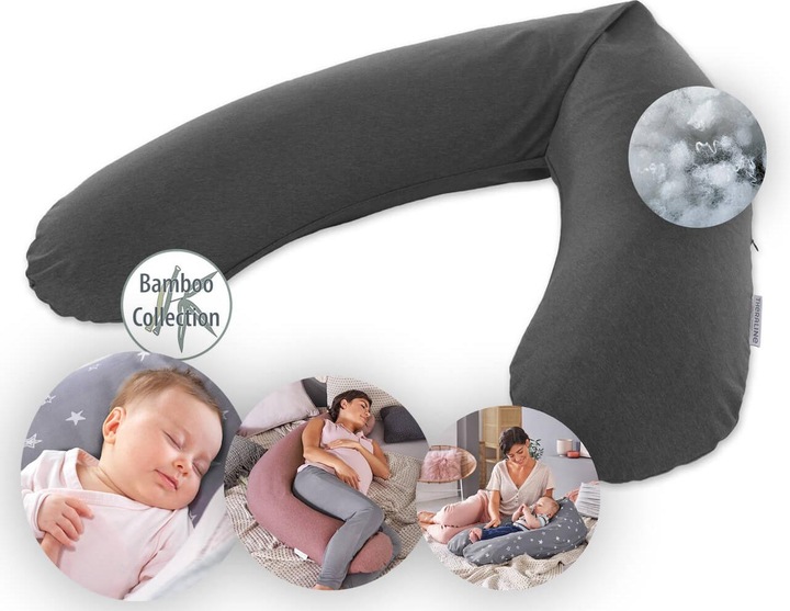 Produktbild Theraline Stillkissen "Das Original" mit Polyester Hohlfaser Füllung inkl. Bezug 190 cm (190 cm)