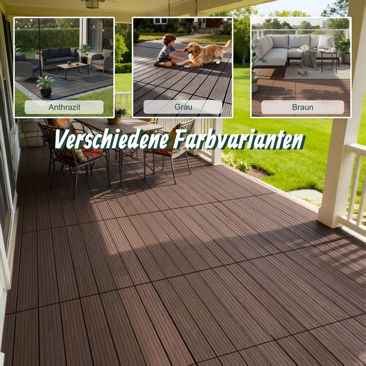 Actual product image Relaxdays WPC tiles (6x, 60 x 30 cm)