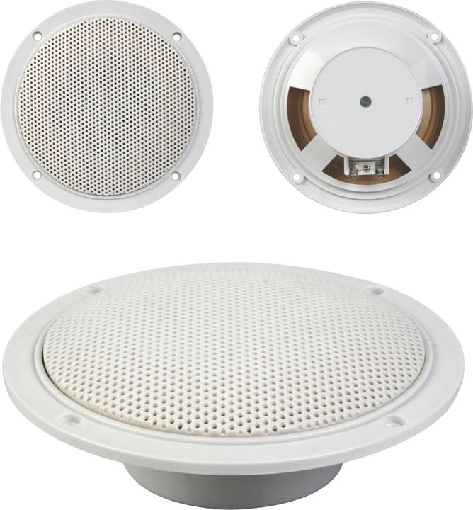 Velleman SET OF 2 x 5" WATERPROOF CONE SOUND SPEAKERS WITH PROTECTIVE GRID 80W / 8 OHM (1 PAIR) (1 pair)