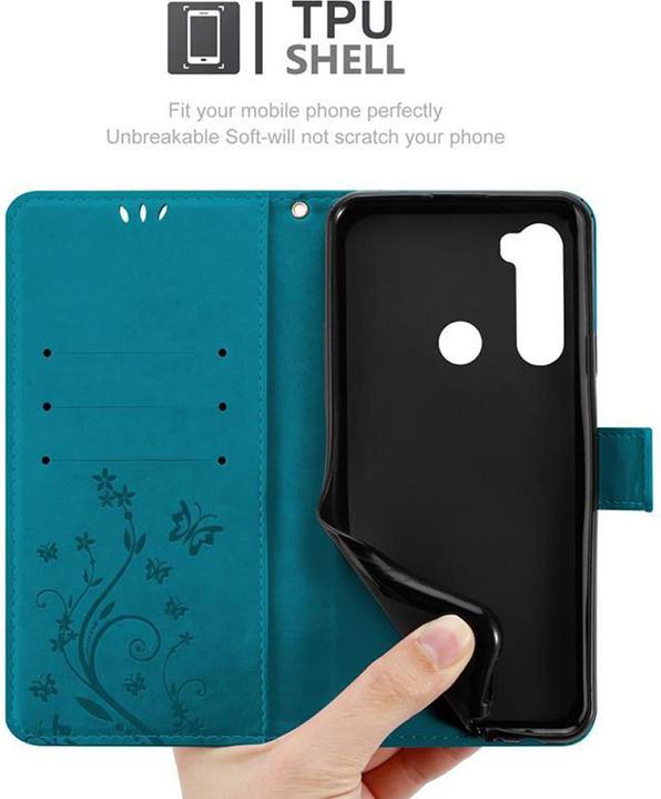 Produktbild Cadorabo Flower Book Cover (Xiaomi Redmi Note 8, Xiaomi Redmi Note 8 2021)