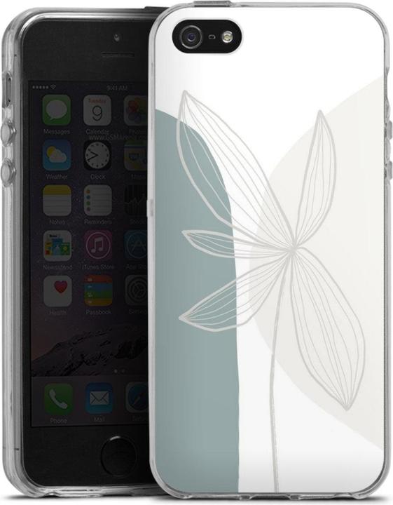 Produktbild DeinDesign Silikon Hülle für Apple iPhone 5 Handyhülle Case Smartphone Schutzhülle Blume Boho Pastell (Apple iPhone 5)