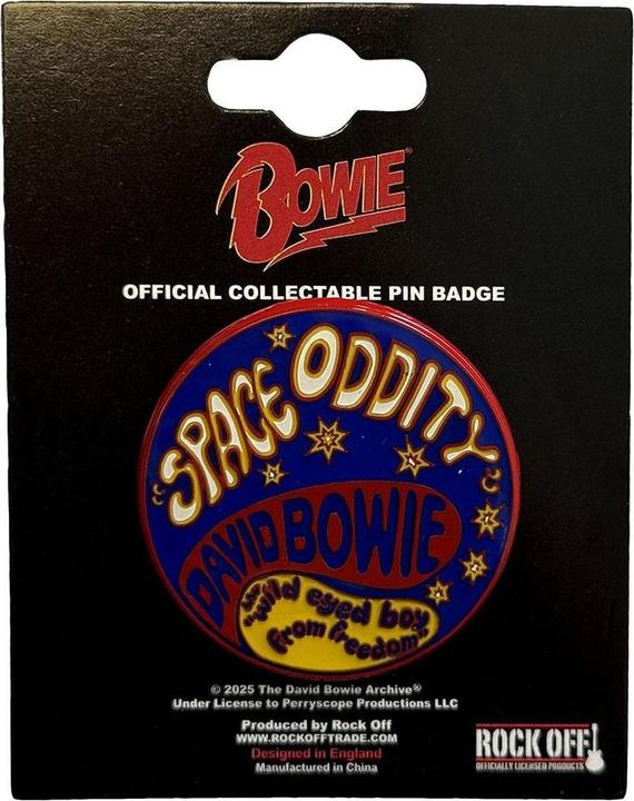 Produktbild David Bowie Space Oddity Abzeichen ZinkLegierung Nadel