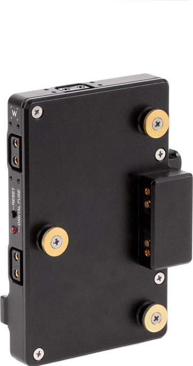 Image du produit Wooden Camera WC Pro Gold Mount Camera Side to V-Mount Battery Side Adapter (3x D-Tap and Digital)