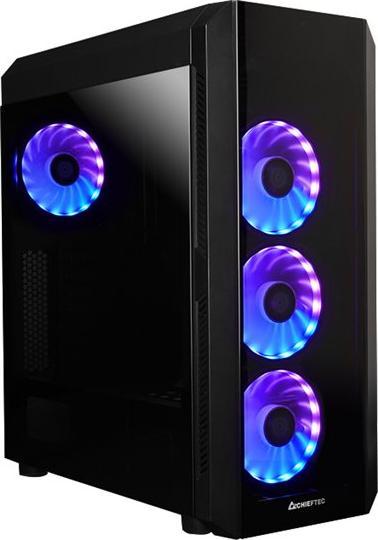 Produktbild Chieftec Scorpion III (schwarz, Tempered Glass) (ATX, mATX, Mini-ITX)