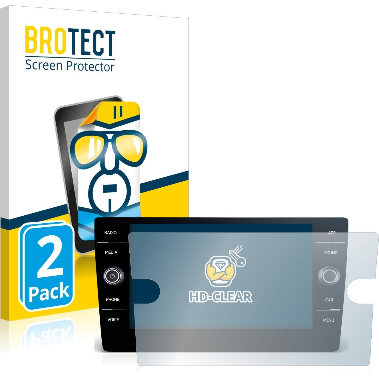 BROTECT, Fahrzeug Navigation Zubehör, Schutzfolie Displayschutz Klar