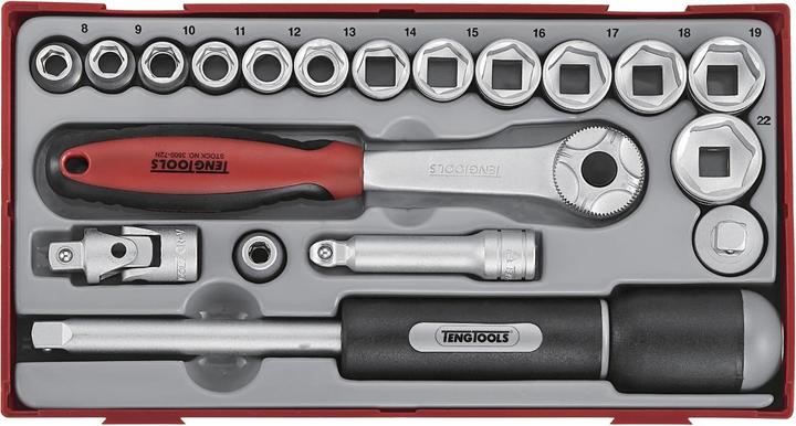 Teng Tools Metal Works 03520103 Socket spanner set Tc-tray 19 pieces 3/8 (3/8")