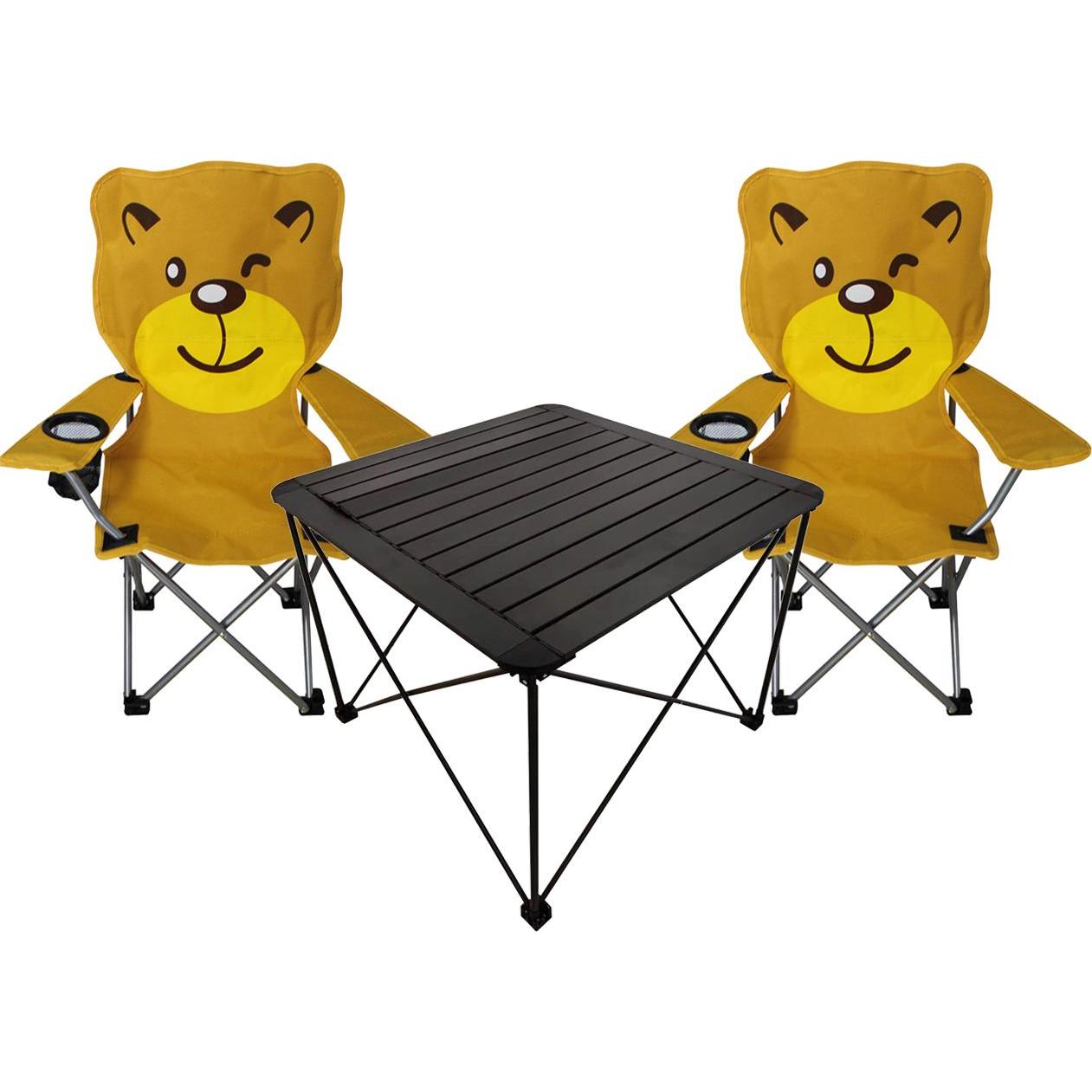 Mojawo 3er Kindersitzgruppe Kindertisch 2 Kinderstuhl Anglerstuhl Sitzgruppe