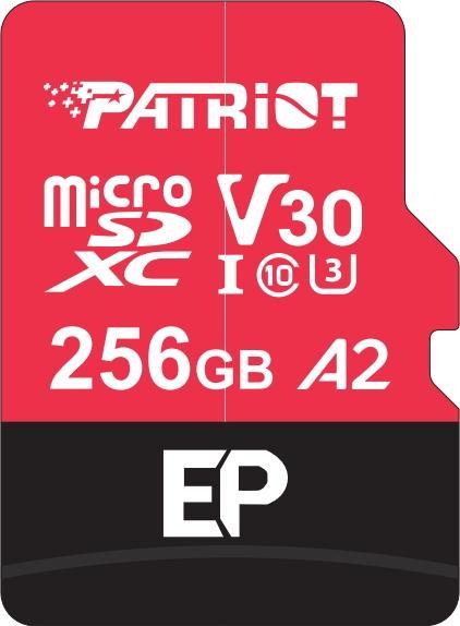 Actual product image Patriot EP A2 Speicherkarte 256 GB MicroSDXC V30 U3 Klasse 10 (PEF256GEP32MCX) (256 GB, microSDXC, U3, UHS-I)