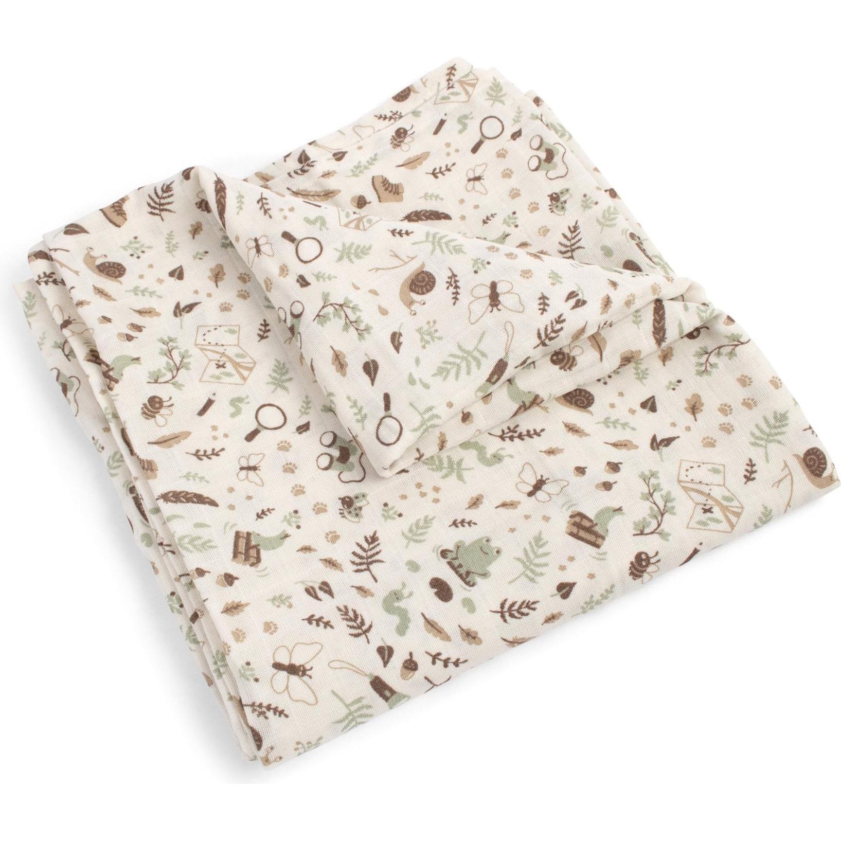 Filibabba, Pucktuch + Nuscheli, Musselin Pucktuch 120x120 cm GOTS - Little Wonders (120 cm)
