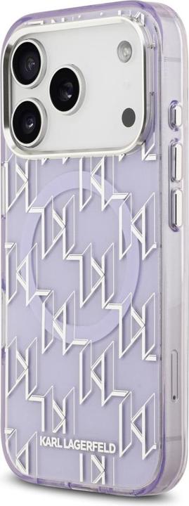 Actual product image Karl Lagerfeld - IML MagSafe KL Monogram (KLHMP17LHMIKLMEU) - iPhone 17 Pro - Purple (Apple iPhone 17 Pro)