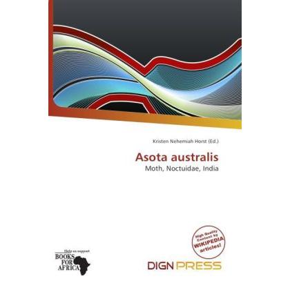 Asota australis, Fachbücher