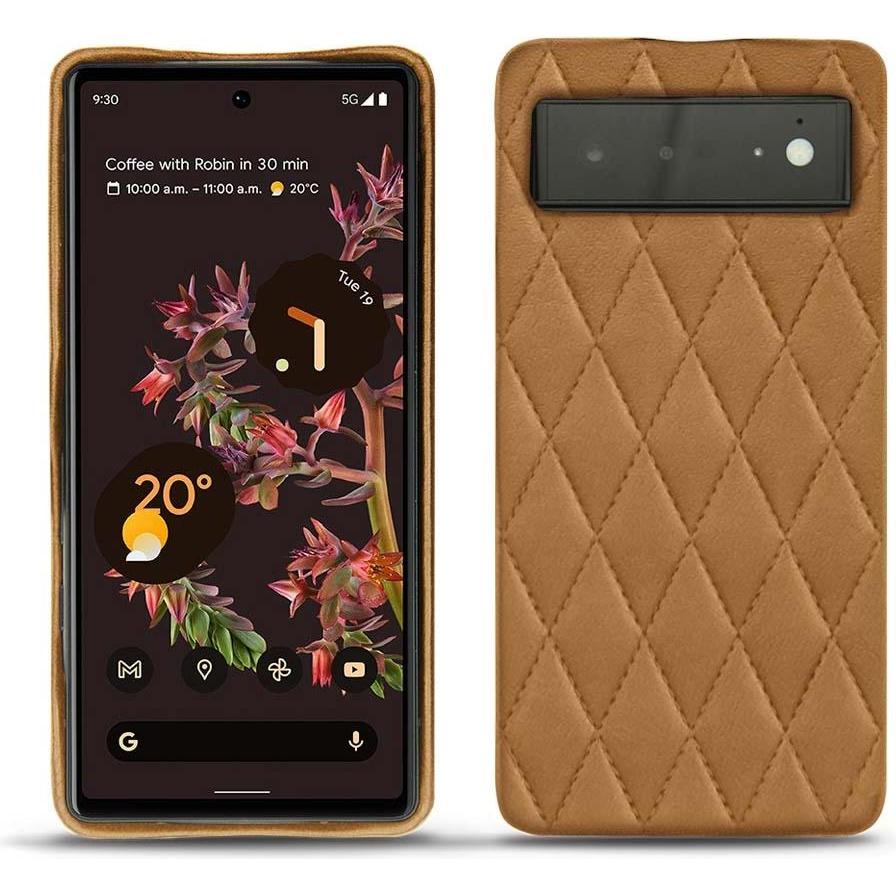 Noreve Lederschutzhülle (Google Pixel 6), Smartphone Hülle, Braun