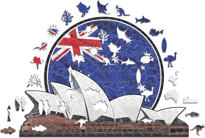 Actual product image Iconic Sydney Opera House - Monument Wooden Puzzle Size M (270 pieces) (270 pieces)