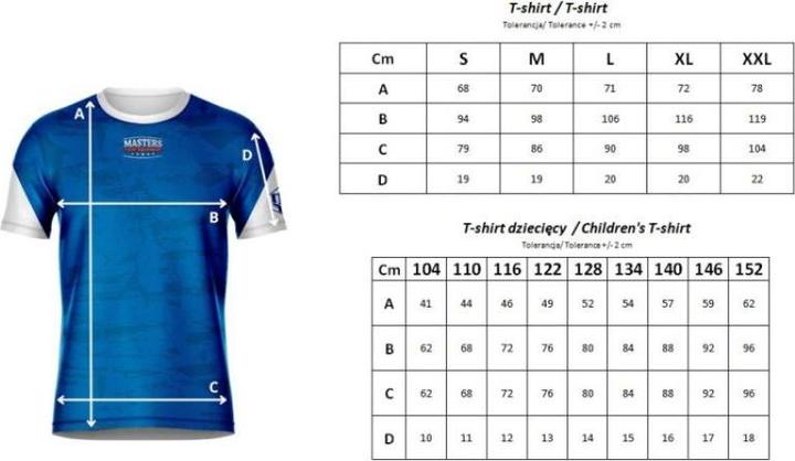 Actual product image Masters Training T-Shirt (WAKO APPROVED)