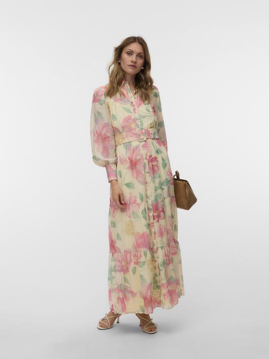 Image du produit Vero Moda AWIRIS Langes Kleid Hemdblusenkleid (L)