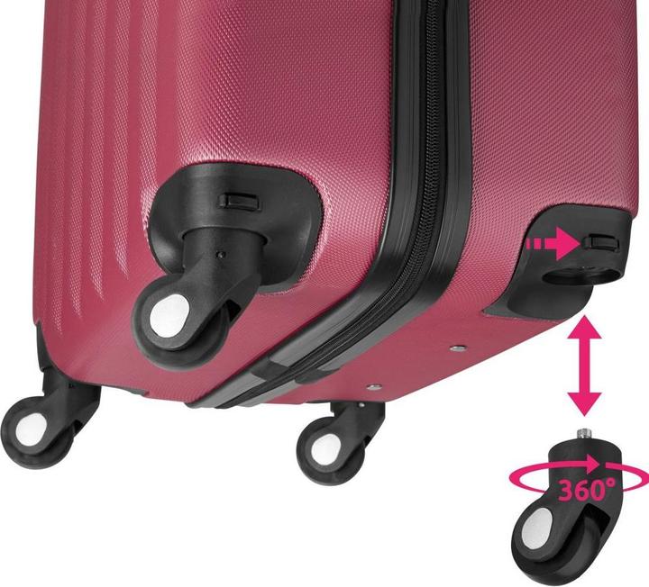 Produktbild tectake Hartschalenkoffer (90 l, Handgepäck (bis 50l), M (50 - 90l), L (90 - 115l))