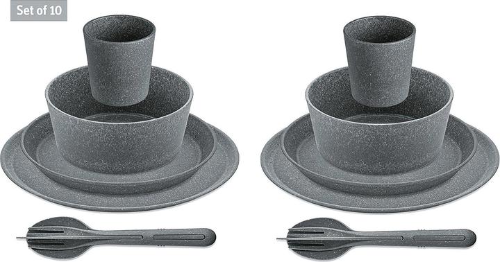 Immagine prodotto Koziol Set di stoviglie 10 pezzi.grigio (10 Pezzo/i)