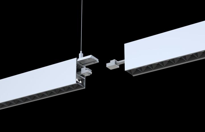 Produktbild Schönenberger LED DALI-Pendelleuchte GLOS Up&Down (3000K) (6250 lm)