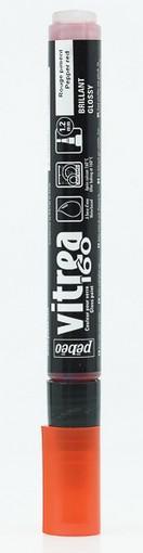 Actual product image Pebeo Vitrea 160 Normal Nib Marker Glossy (Allspice Red, 1.20 mm)