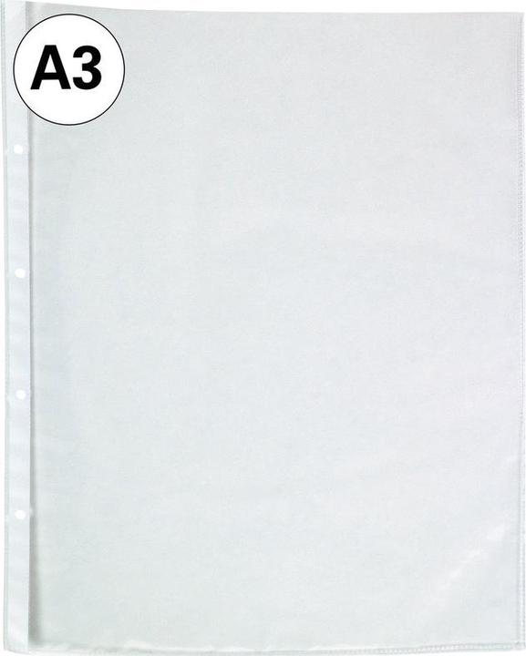 Q-Connect Zeigebuchtaschen, glatte Folie (A3, 4 x)