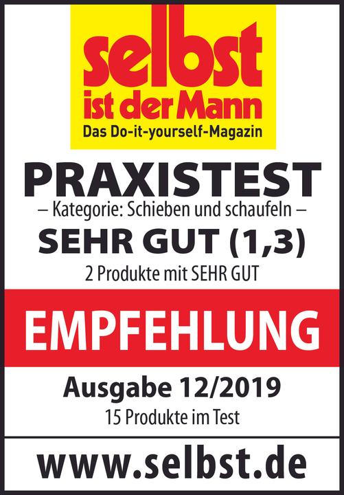 Produktbild Magni FREUND Victoria Schneeschaufel Aluline Ergonomic (Schneeschieber ergonomisch gelb mit Flüsterkante