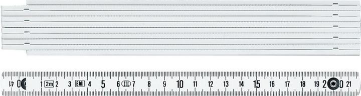 Produktbild Magni Fortis Gliedermassstab Holz 2m/16mm weiss (200 cm)