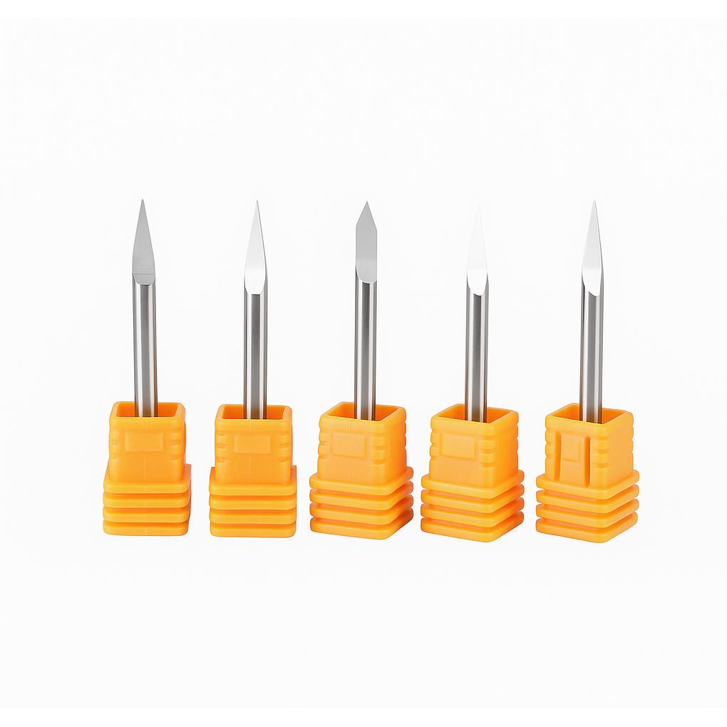 Makera, Chiave a bussola, - Single Flute Engraving Bit for Metal - 1/8″ Shank