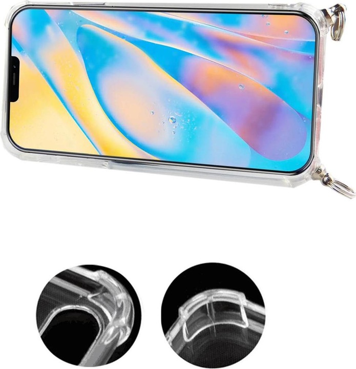Produktbild König Design Apple iPhone 12 / 12 Pro Handykette Hülle Band zum umhängen Kordel Camouflage