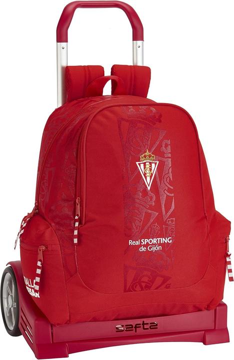 Produktbild Real Sporting de Gijón Schulrucksack mit Rädern Evolution Rot (17 l)