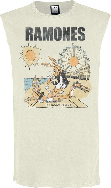 Immagine prodotto Amplified Rockaway Beach Canotta Ramones Senza Maniche Uomo (L)