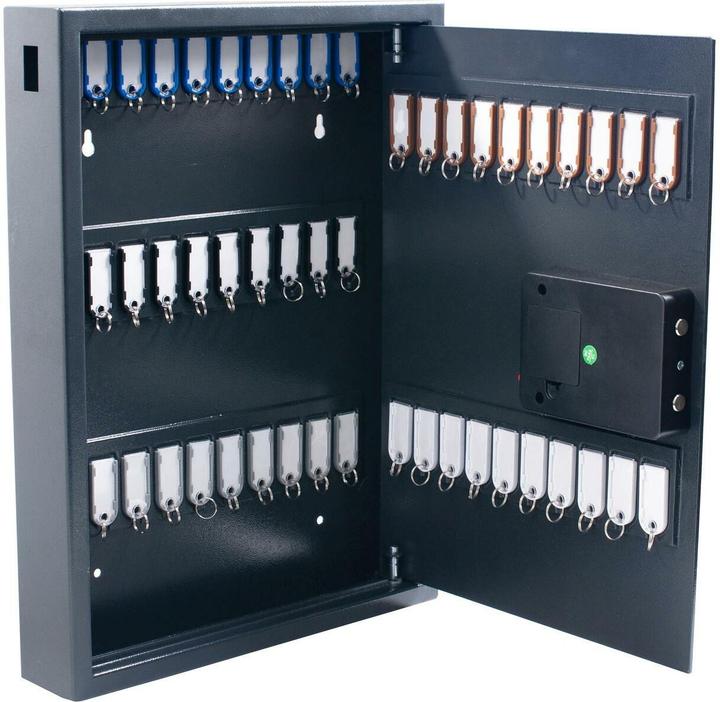 Actual product image pavo High Security key box, 50 keys for magnetic key fobs, with electronic key fob