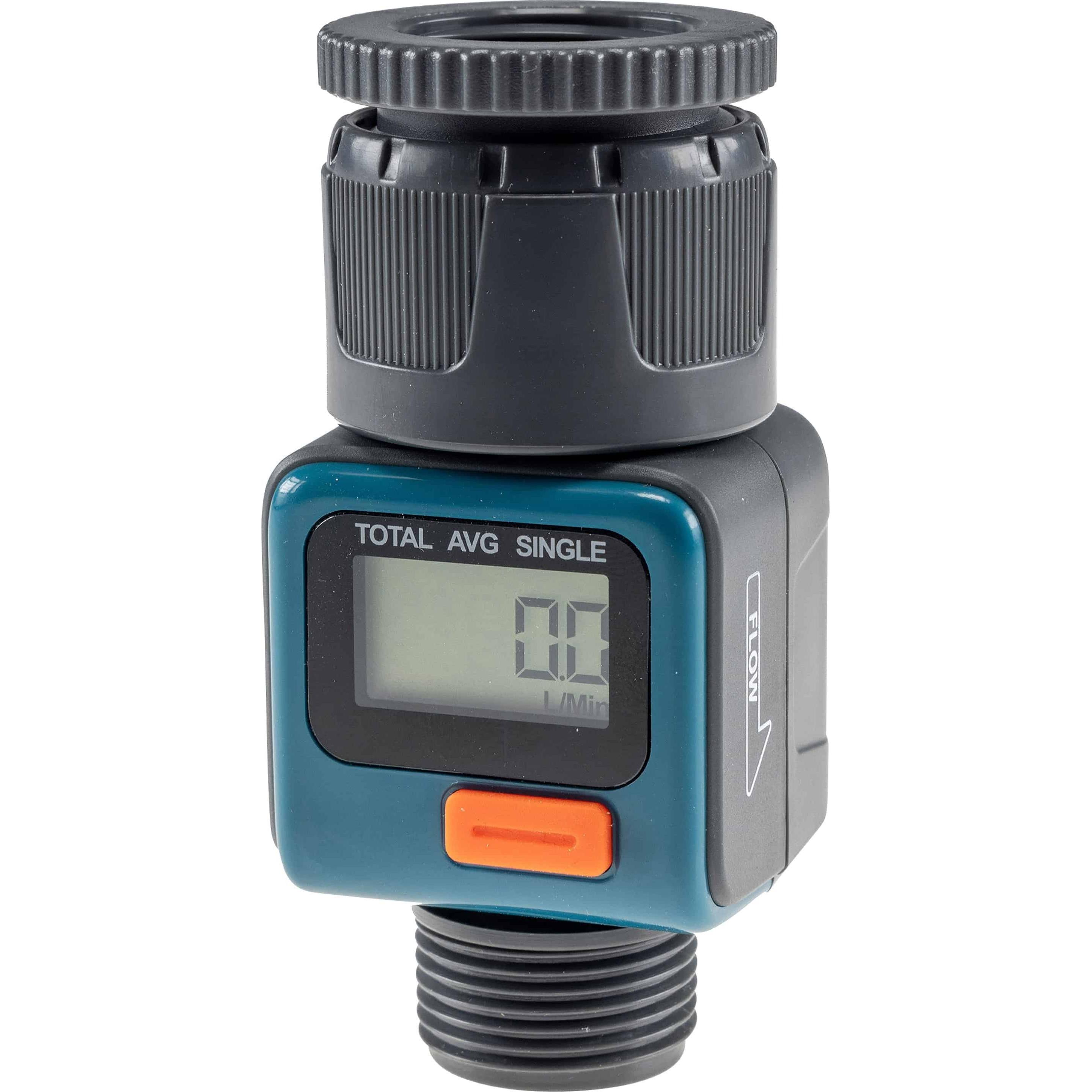 Chilitec, Bewässerungssystem, Digitaler Wasserzähler CT-WZ4, mit Adapter 1" u. 3/4"