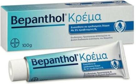 Bayer Bepanthol Creme Trockene, empfindliche und zu Irritationen neigende Haut mit Provitamin B5 100ml (Körpercreme, 100 ml)