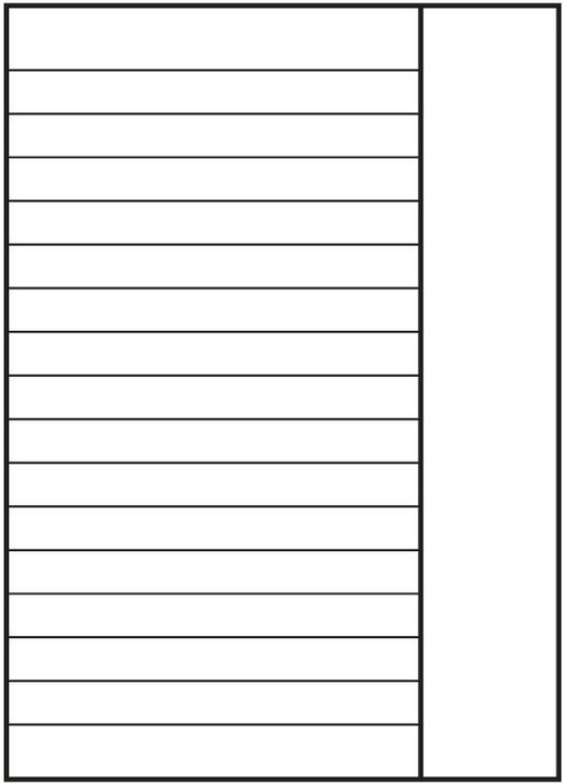 Nutritional values and ingredients Landré Ring binder inserts