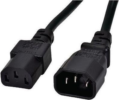 Produktbild RND Electronics IEC-Gerätekabel IEC 60320 C14 - IEC 60320 C13 1.8m Schwarz (0.26 m)