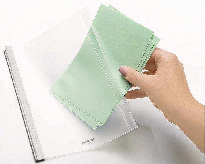 Produktbild Sigel Sichthülle Flex A5 mit Zip-Verschluss, Grau (A5, 1 x)