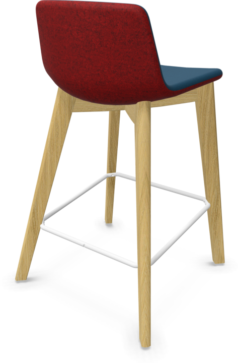 Blue, White, red melange, Ash natural light grey stained