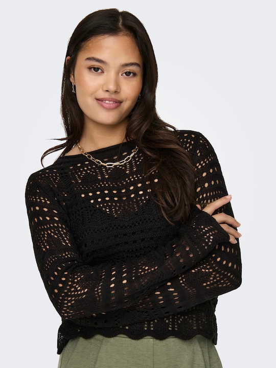 Produktbild JdY U-Boot Ausschnitt Pullover Strickpullover (M)