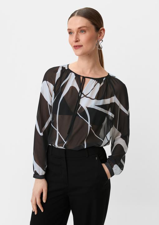 Immagine prodotto Comma Bluse Chiffonbluse mit Allovermuster (36)