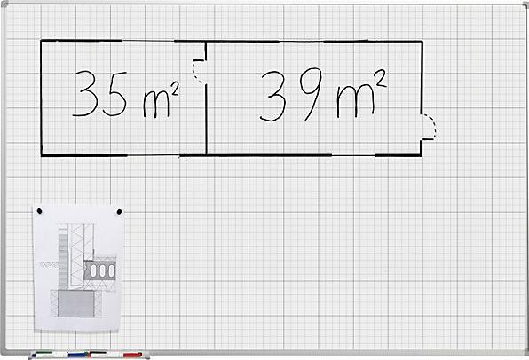 Produktbild eurokraft basic Rastertafel (150 x 100 cm)