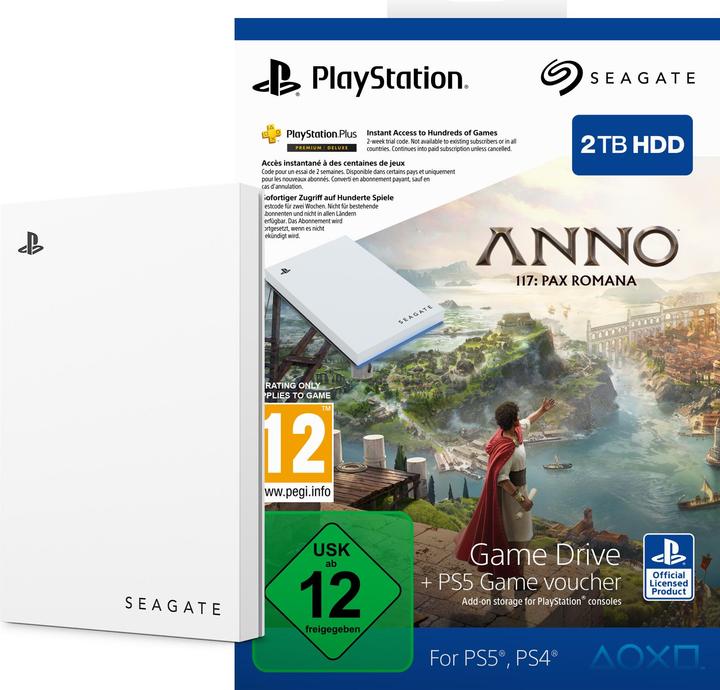 Seagate PlayStation Game Drive + Anno 117 (2 TB)