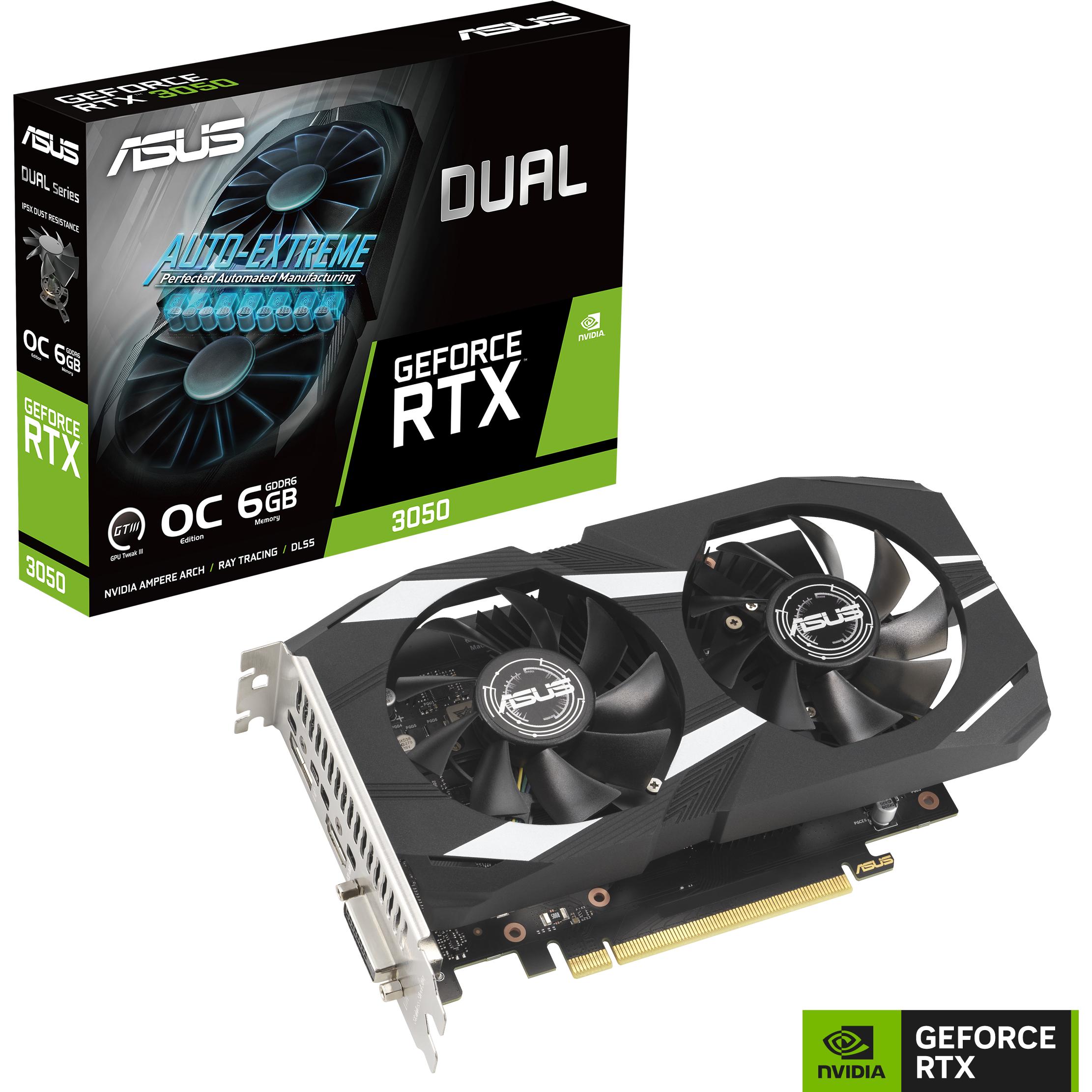 ASUS Dual GeForce RTX 3050 OC (6 GB), Grafikkarte