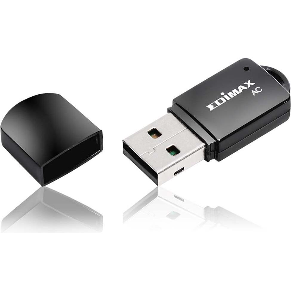 edimax Ew-7811utc (USB 3.0), Netzwerkadapter, Schwarz