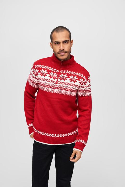 Produktbild Brandit Norwegian Wollpullover Grösse L Farbe Rot (L)