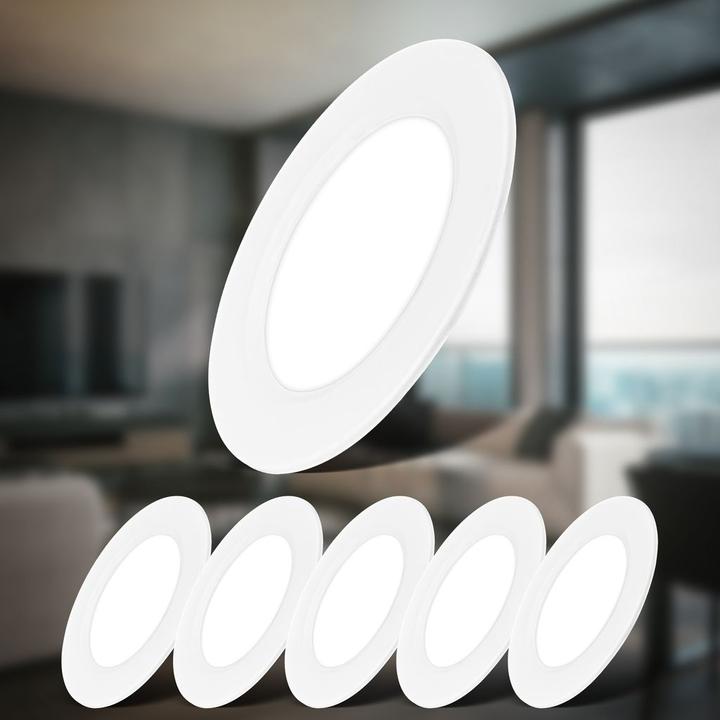 Immagine prodotto B.K.Licht Set di 6 luci da incasso LED ultrapiatte - Tariffa Flat