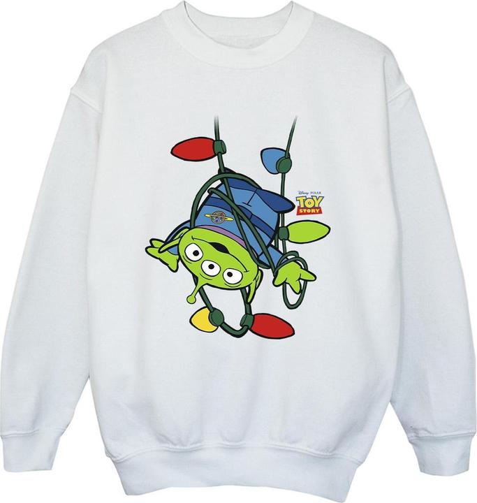 Actual product image Disney Boys Toy Story Christmas Lights Aliens Sweatshirt (104)