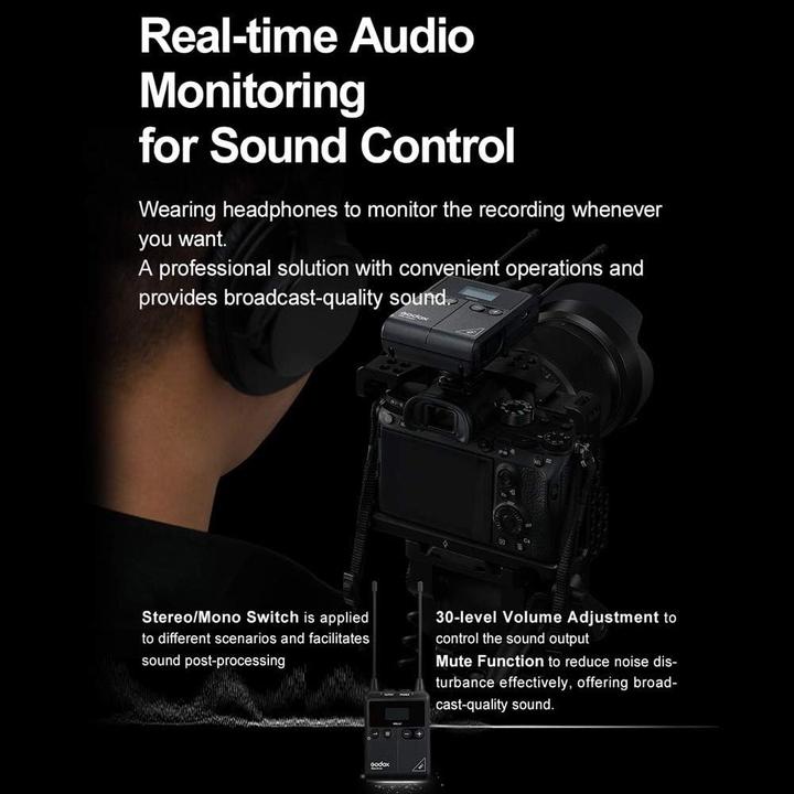 Productafbeelding Godox UHF Draadloze & Lavalier-microfoon TYPE-C-poort (5V)