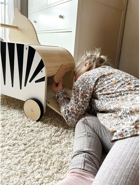 Immagine prodotto small foot Scatola dei giocattoli con ruote Zebra "Wildlife