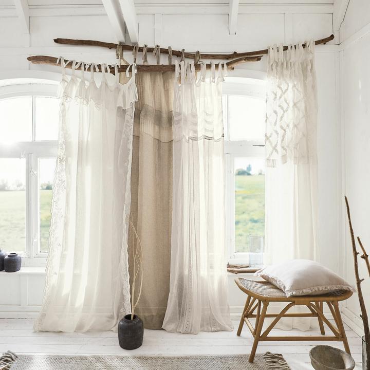 Produktbild Loberon Gardine Soulce ecru (250 x 135 cm)